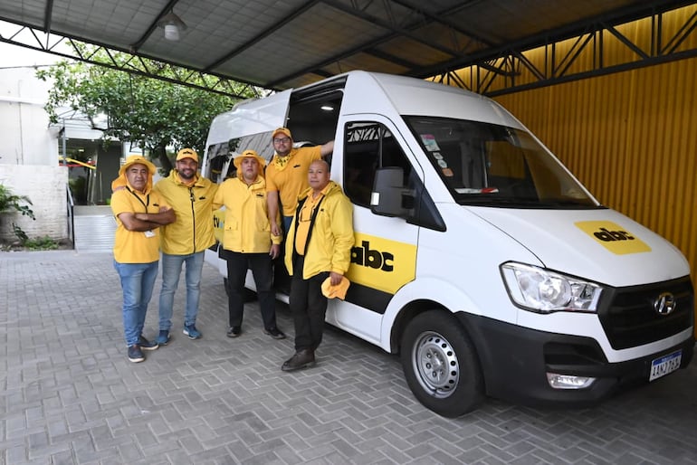 De izquierda a derecha: Pablo Pérez, Derlis Santacruz, César Gómez, Andrés "Bebe'i" Peralta y Fernando Romero.