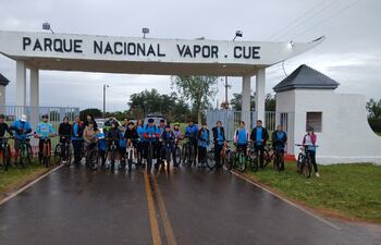 Importante concurrencia en el Bicitour de Vapor Cué.
