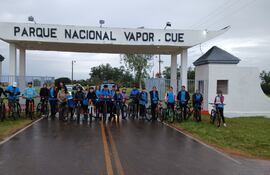 Importante concurrencia en el Bicitour de Vapor Cué.