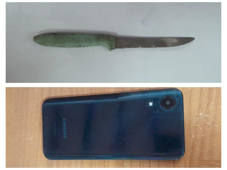 Evidencias incautadas durante el procedimiento.