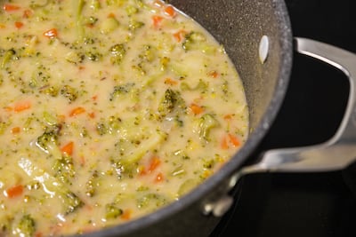 Sopa de verduras, imagen ilustrativa.