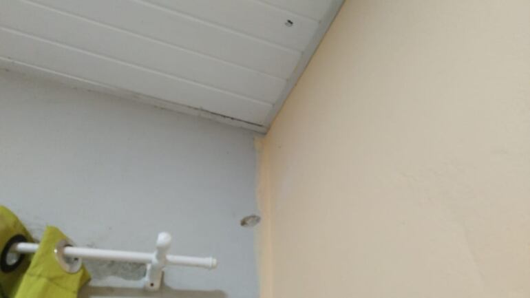 pared con impacto de bala