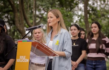 Soledad Núñez expone sus ejes de promesas para los jóvenes.
