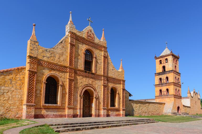 Iglesia de la Misión Jesuita en San José de Chiquitos, Bolivia.