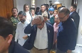 vdb El presidente del IPS, Doctor Isaías Fretes encontró varias irregularidades en Caaguazú,.
