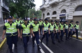 marcha protesta microcentro