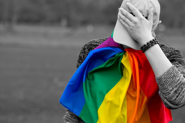 Concepto de estrés de minorías, comunidad LGBT.