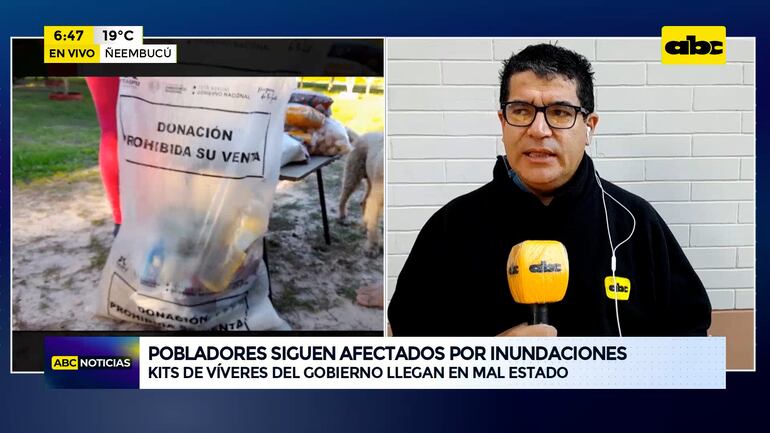 Video: Pobladores de Ñeembucú denuncian víveres en mal estado - ABC ...