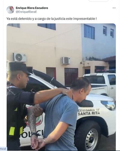 El ministro del Interior, Enrique Riera brindó una información falsa en un posteo, generando burlas de los internautas.