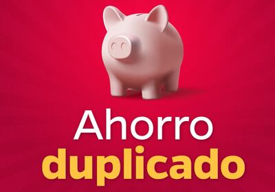 Banco Atlas ofrece posibilidad de duplicar ahorro programado.