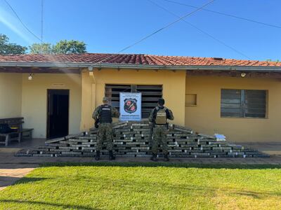 La droga incautada por la Policía de Antinarcóticos.