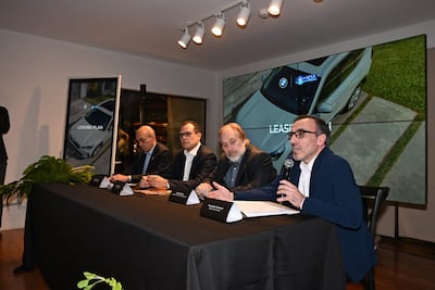 Rubén Garay, gerente de Marketing; Alcides Fariña, gerente general; Reiner Bendlin, presidente, y Fernando Casaccia, gerente comercial de Perfecta Automotores.
