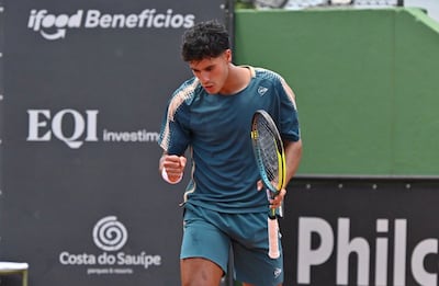 El tenista paraguayo Adolfo Daniel Vallejo.