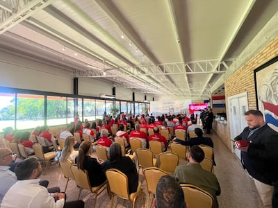 Acto de entrega de reconocimientos al Team Paraguay en el salón Tirika de Mburuvicha Róga.
