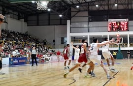 Dura derrota de Paraguay ante Panamá (116 a 79) compromiso disputado en el polideportivo municipal Roberto Cabañas de la ciudad de Pilar.