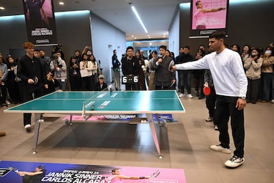 Jannik Sinner y Carlos Alcaraz, los dos máximos exponentes del tenis mundial en la actualidad.