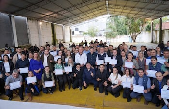 Proclamación de candidatos del PLRA en Encarnación. Foto: Gentileza