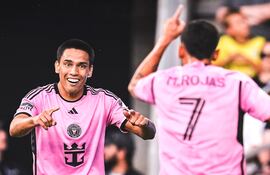 Diego Gómez y Matías Rojas, jugadores del Inter Miami.