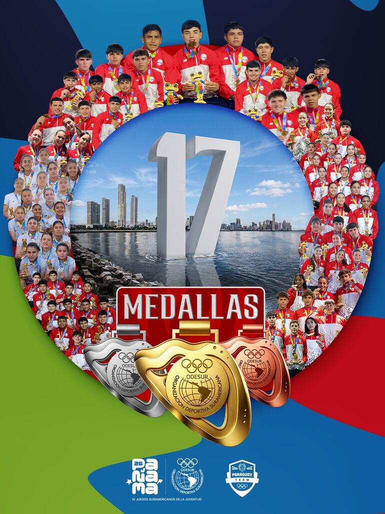 Team Paraguay supera su marca histórica de medallas en el cierre de los Juegos Suramericanos de la Juventud