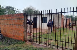 La pareja fallecida fue hallada en el interior de esta casa en la compañía Yvysunu - Curusu Legua de Guarambaré
