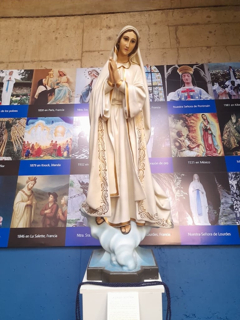 Una de las imágenes que puede observarse en el Museo de María inaugurado el viernes en el Santuario de María Auxiliadora.