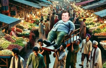 Meme tras la declaración de Dionisio Amarilla, quien dijo que en el Mercado 4 lo "alzaron en andas".