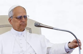 Papa León XIV, en el Vaticano.
