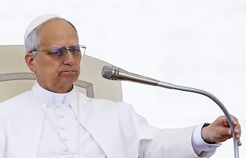 Papa León XIV, en el Vaticano.