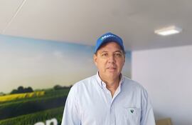 Dimas Ayala de Bancop en la Feria Innovar.