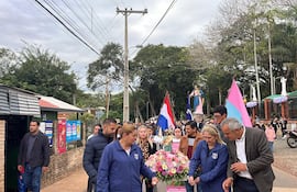 La comunidad de Cabañas honra con fe y devoción a María Auxiliadora, su santa patrona.
