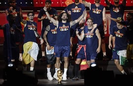 Celebración del Mundial en Madrid