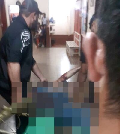 El cadáver fue trasladado al Puesto de Salud del Puerto Paranambú para la inspección.