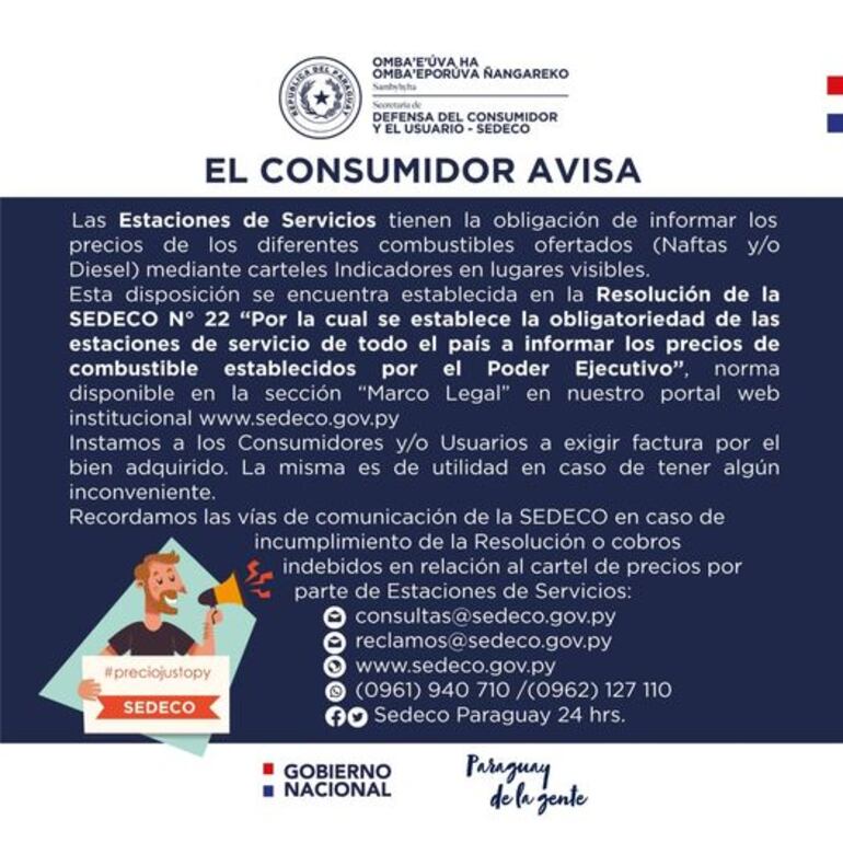 Aviso de Sedeco