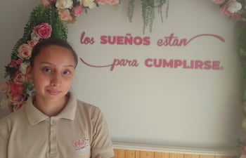La joven Camila Giménez expresó su satisfacción por el premio obtenido como mejor emprendedora del año 2025