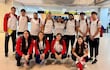 La delegación paraguaya del basket 3x3 rumbo a los Juegos de la Juventud, en Panamá.