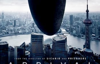 Afiche de Arrival (Denis Villeneuve, 2016).