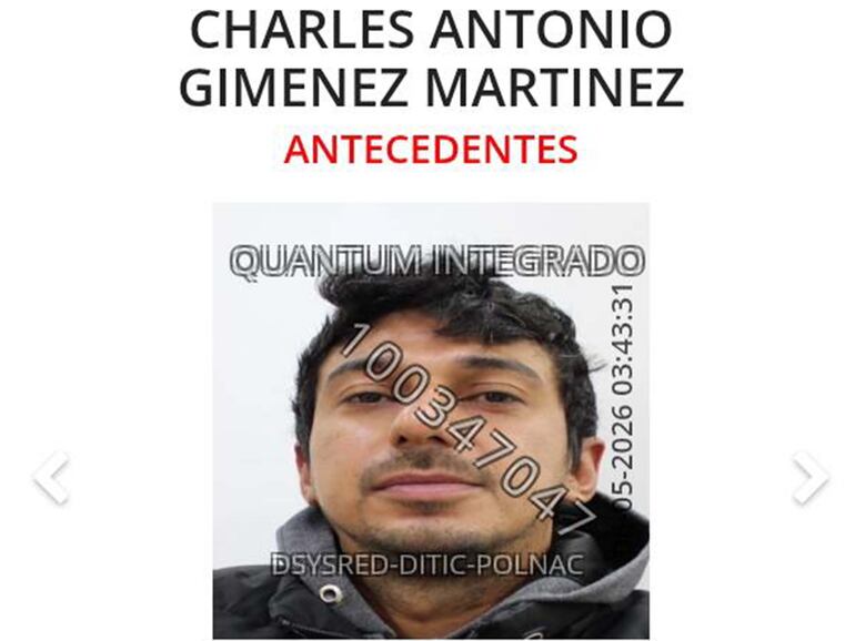 Ficha policial de Charles Antonio Giménez Martínez, paraguayo eliminado por policías brasileños.