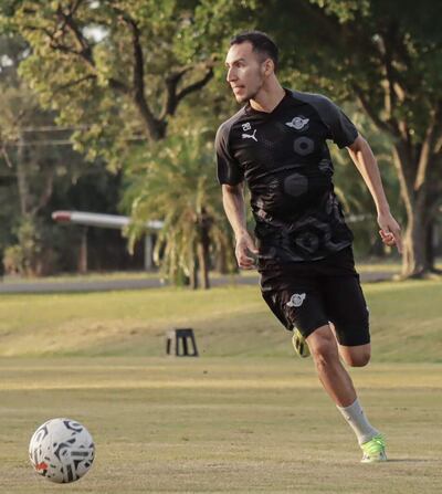 Marcelo Fernández (22 años), extremo del gumarelo que estuvo al servicio en los Juegos Olímpicos de París. (Foto: Libertad)