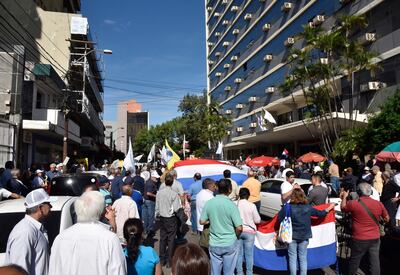 Oficinas administrativas del Instituto de Previsión Social (IPS) en Asunción.