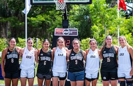 Los equipos finalistas, con renombradas jugadoras, que disputaron el título del 3x3 en San Ber.