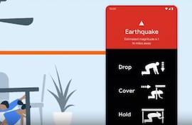 Android alerta terremoto