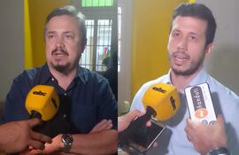 Fernando Camacho, presidente saliente del PEN y José Luis Torales nuevo titular del PEN.