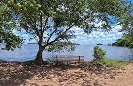 Vista del Lago Ypoá, donde fue hallado el cuerpo del joven capataz.