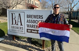 Francisco Montanaro, sumiller paraguayo, en el World Beer Cup 2024 - Denver, Colorado. Este año volverá a viajar a Estados Unidos para participar como jurado del evento más importante del mundo cervecero a nivel mundial.