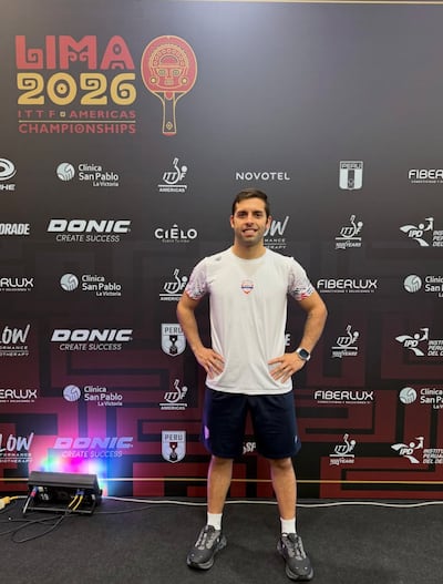 El mesatenista paraguayo Víctor Marcelo Aguirre (33 años) ya se encuentra en Lima, Perú para otro desafío internacional.