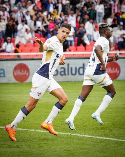 El paraguayo Álex Adrián Arce Barrios (29 años) anotó ayer para evitar la caída de Liga de Quito ante El Nacional.