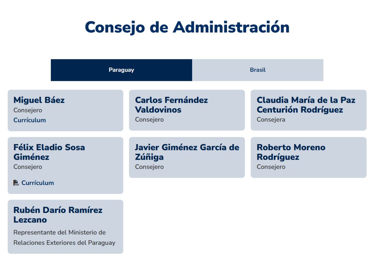 Itaipú: Nuevo titular de ANDE asume como consejero, mientras que Félix Sosa continúa también