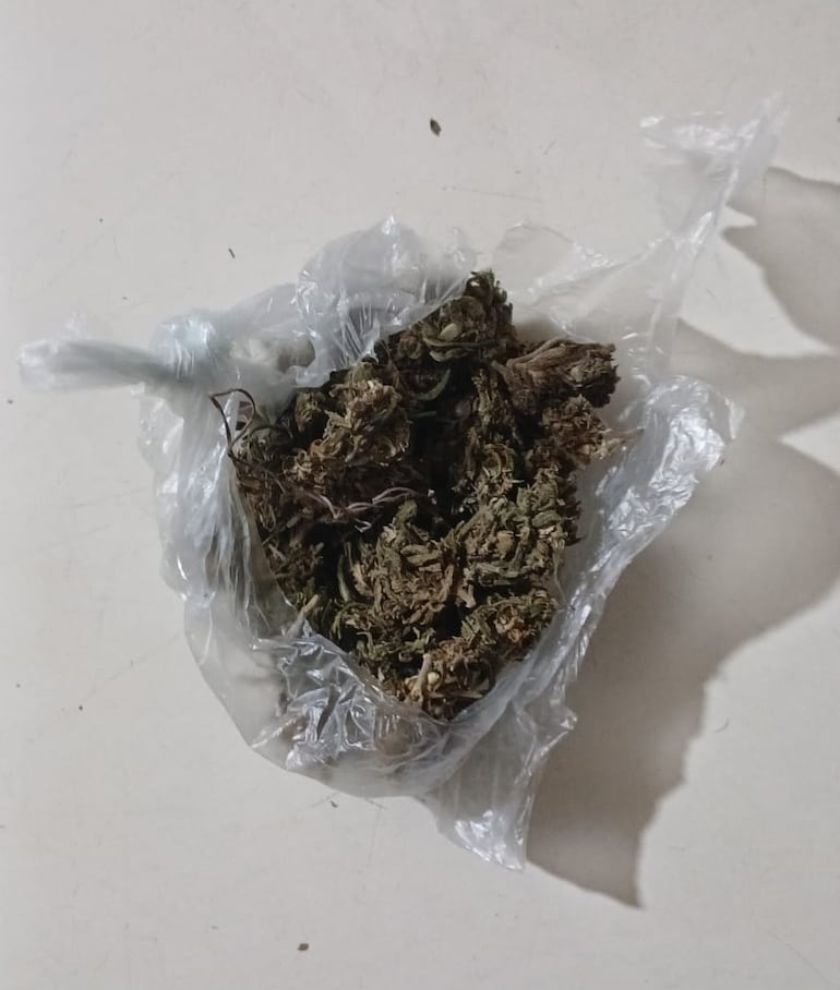 Parte de la droga incautada durante el procedimiento.
