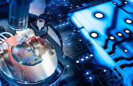 Máquina de fabricación de semiconductores.