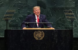 El presidente de Estados Unidos, Donald Trump, se dirige a la 81.ª Asamblea General de las Naciones Unidas en la sede de la ONU en Nueva York